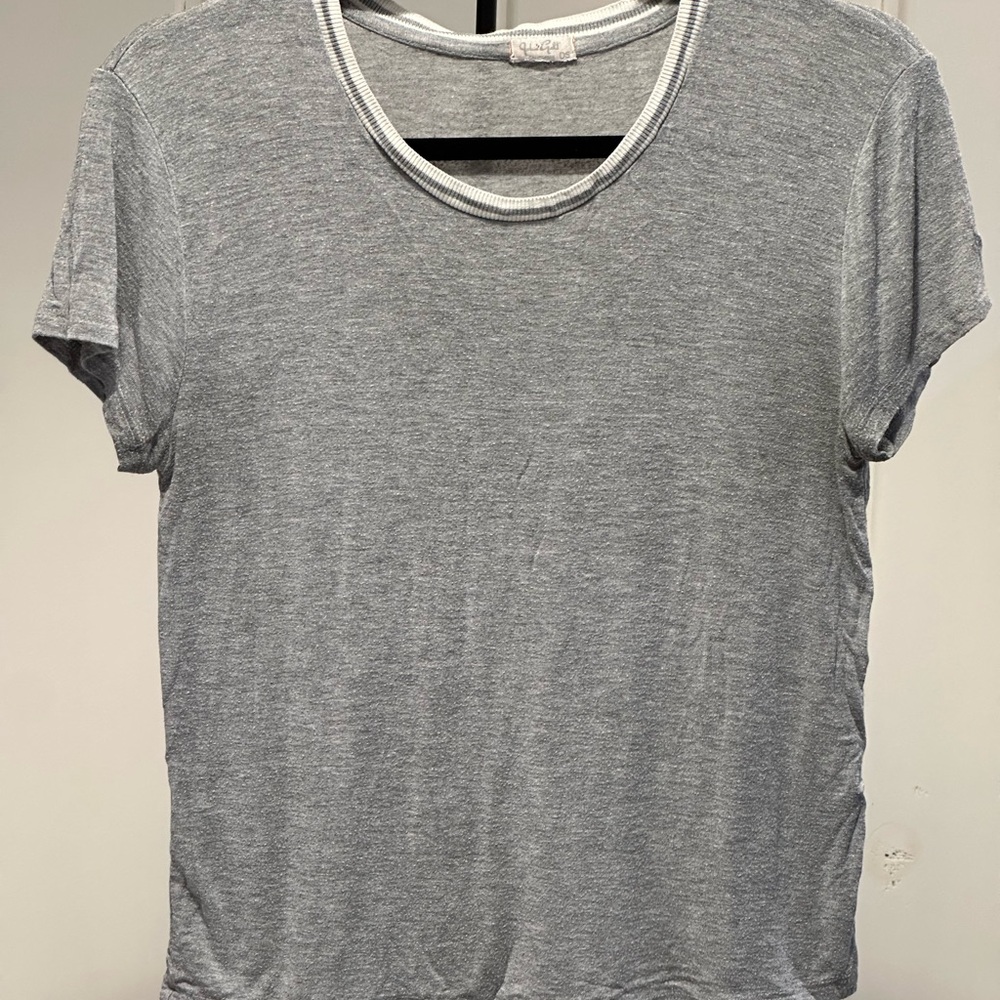 John Galt Light Gray Short Sleeve Tee